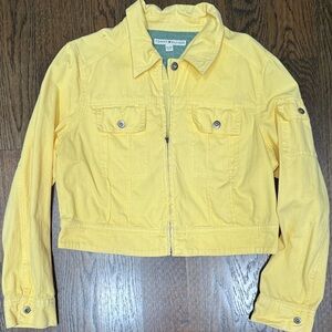 Tommy Hilfiger Sunny Yellow Cropped Jacket